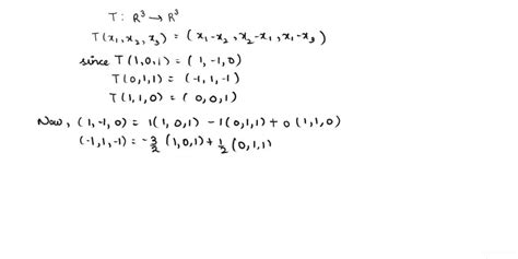 Solved Let T R R Be The Linear Operator Defined By T X X X