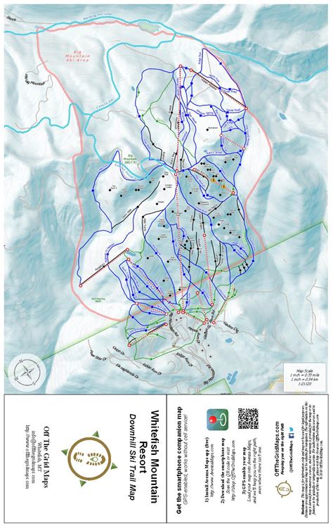 Whitefish Mountain Resort Alpine Trails Gps Map Offthegridmaps Montana