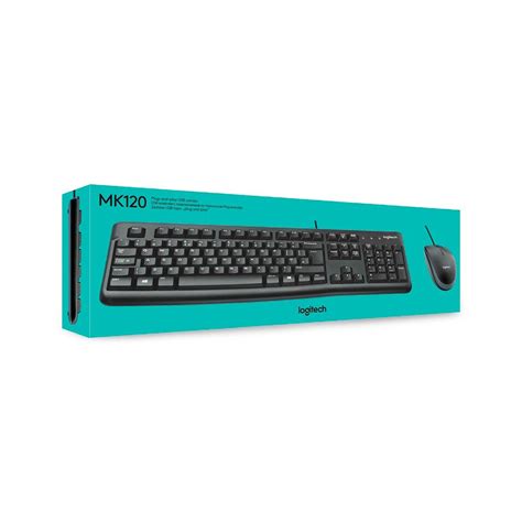 Ripley KIT TECLADO Y MOUSE LOGITECH MK120 ALAMBRICO USB