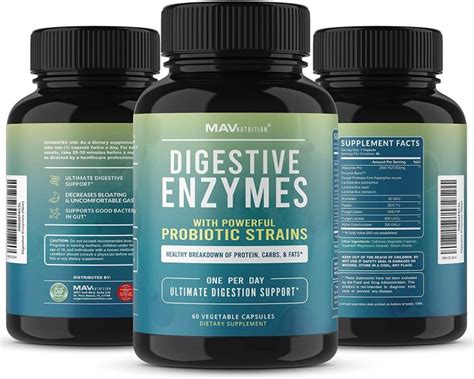 Mav Nutrition Digestive Enzymes With Probiotic Strains Ultimate