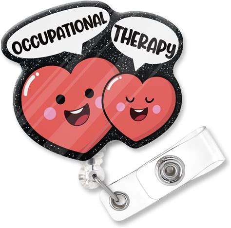 Amazon Zbbfscsb Occupational Therapy Fun Glitter Badge Reel