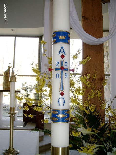 12 Best Paschal Candle Designs Images On Pinterest Candle Altars And