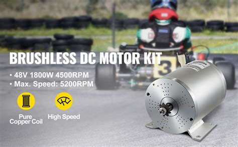 Mua Mophorn 1800w Electric Brushless Dc Motor Kit 48v 4500rpm With