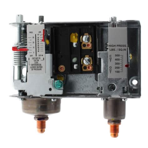 P170lb 6c Johnson Controls P170lb 6c Dual Pressure Control Lr 12 80 Psig Hr 100 500 Psig