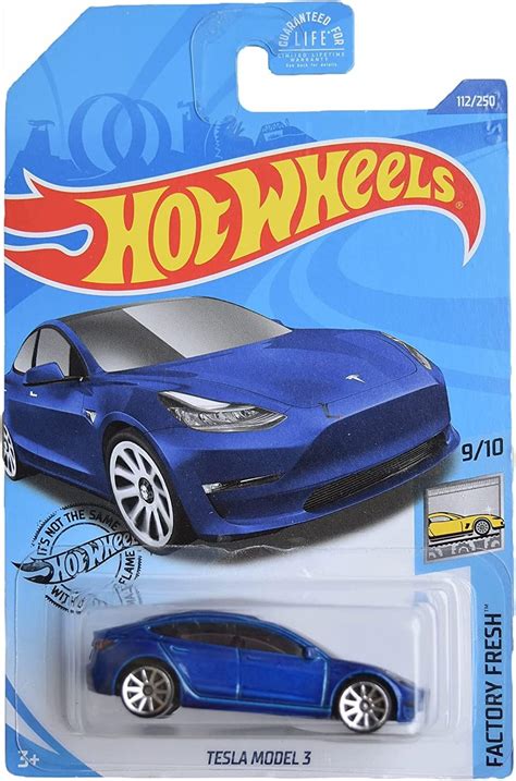 Hot Wheels Tesla Model 3 [blue] 112 250 Factory Fresh 9 10 Toys And Games