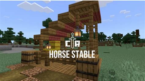 Minecraft How To Build A Horse Stable Youtube