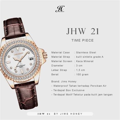 Jual Jims Honey JHW 21 Jam Tangan Wanita Kode JHW 21 Free Box