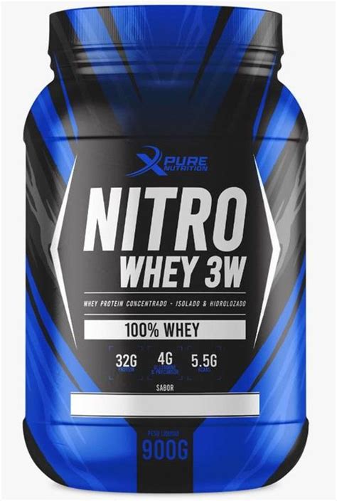 Whey Protein Concentrado W Pote G X Pure Nutrition Whey