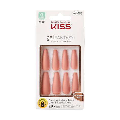 KISS Gel Fantasy Sculpted Nails XL Nails Hoopla Walmart