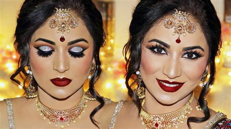 Indian Bridal Makeup Tutorial Reception Look By Smithadbeauty Youtube