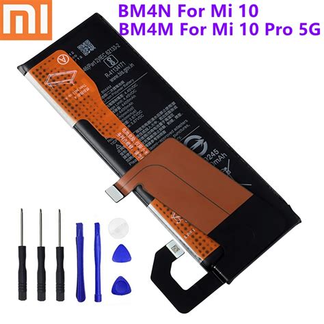 Xiaomi Original Battery BM4M For Xiaomi Mi 10 Pro 5G BM4N For Xiaomi