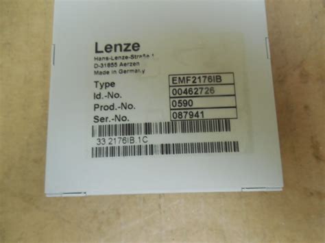 Lenze Can Repeater Emf2176ib 00462726 Used Ebay