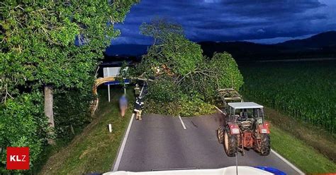 Hagel Muren Blitzschlag Unwetter sorgte für Großeinsatz der Kärntner