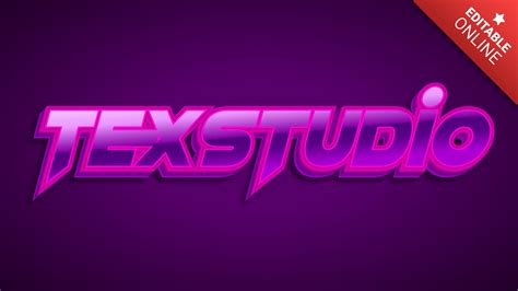 TexStudio Razor Text Effect Generator