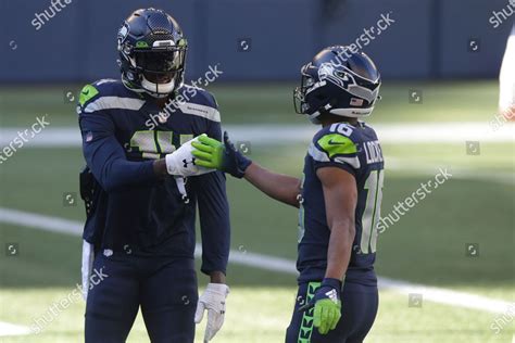 Seattle Seahawks Wide Receivers Dk Metcalf Editorial Stock Photo ...