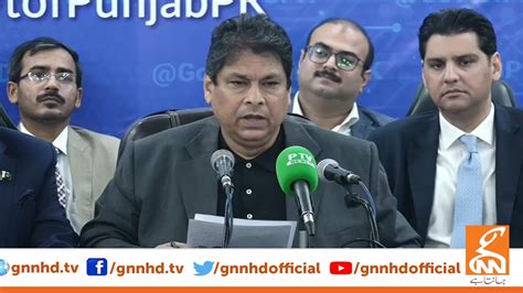 Live Caretaker Information Minister Amir Mir Important News Confrence