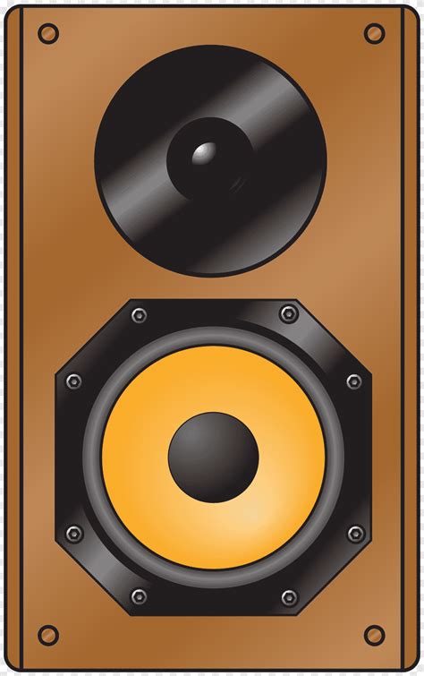 Loudspeaker Audio Computer Icons Speaker Electronics Orange Png Pngegg