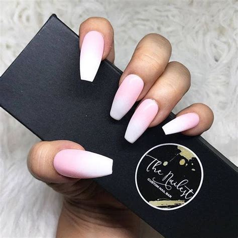 Pink And White Ombre Nails The Ombre Nail Color Trend Is Still A Huge Hit Amongst Nail Art