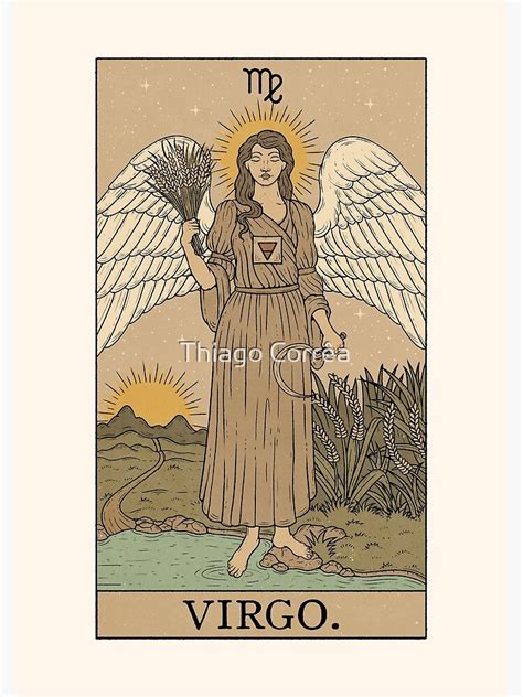 Virgo Tarot Card Art Print For Sale By Thiago Corrêa Redbubble