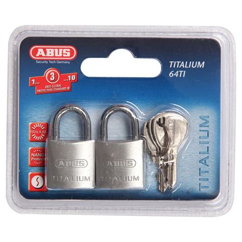 Abus P Lock Ti Twin Dp Abus Series Titalium Padlocks Lsc