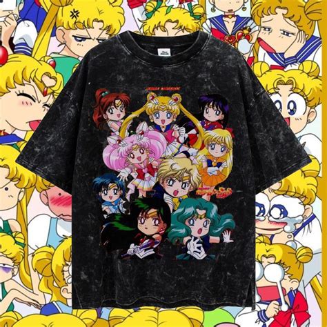 Jual Lasthope Sailor Moon Oversize Washing Tshirt Kaos Atasan