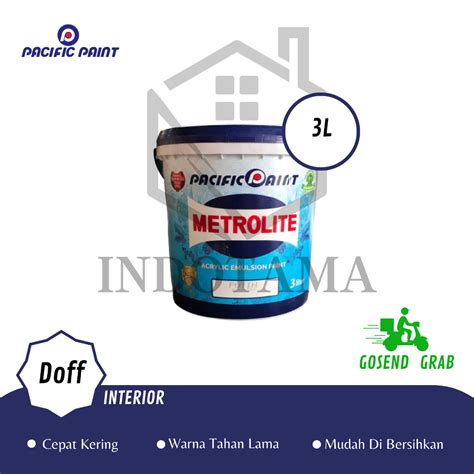 Jual Cat Tembok Metrolite Putih L Shopee Indonesia