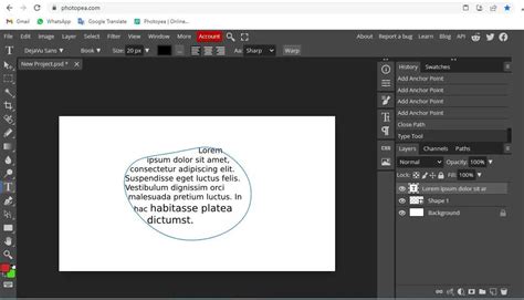 How To Curve Text In Photopea Aguidehub