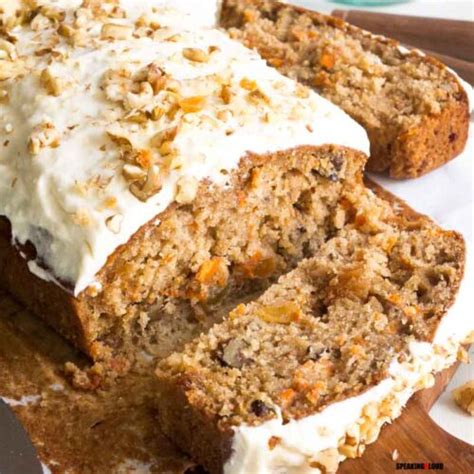 Super Moist Carrot Cake Loaf With Cream Cheese Frosting Recipe