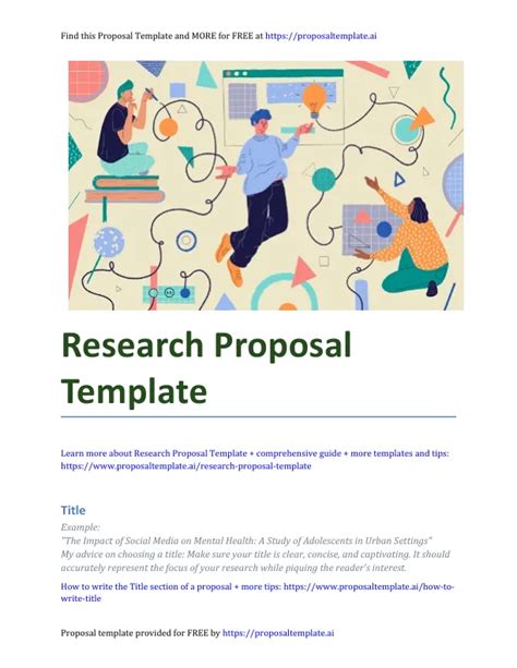 Research Proposal Template A Comprehensive Guide Free Template Download How To Write It