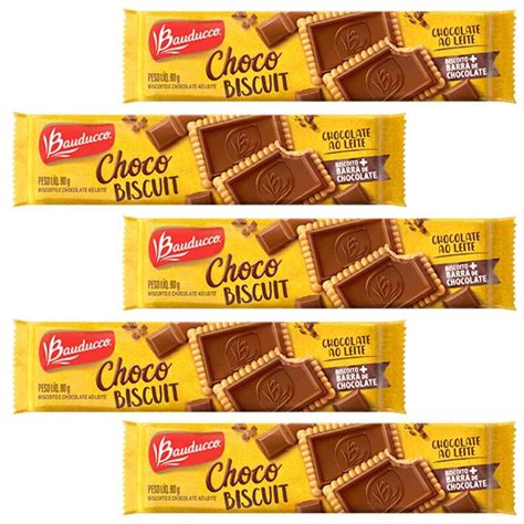 Kit Biscoito Choco Biscuit Chocolate Ao Leite Bauducco G Amazon