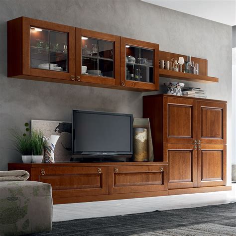 Ensemble TV Mural Classique AS573 Maronese En Bois