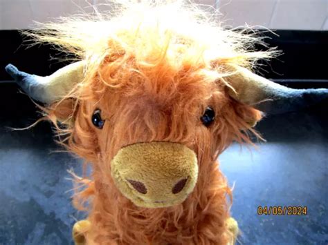 Cm Cuddly Highland Cow Cattle Scottish Coo Soft Toy Plush So Cute