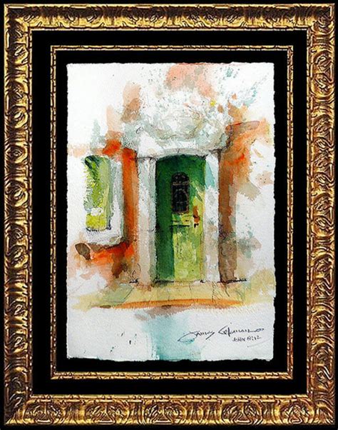 James Coleman (b. 1949) | James Coleman Original Watercolor Painting Signed Italian Cityscape ...