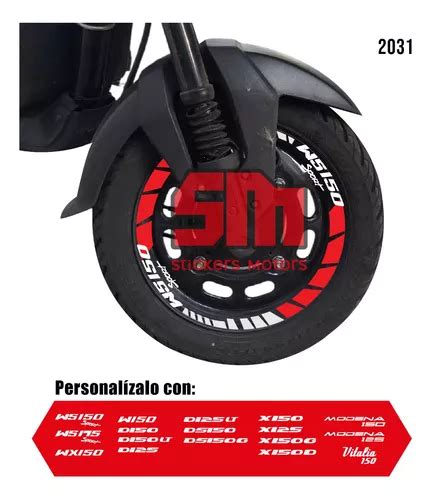 Stickers Reflejantes Motoneta Italika Personalizable Meses Sin Intereses