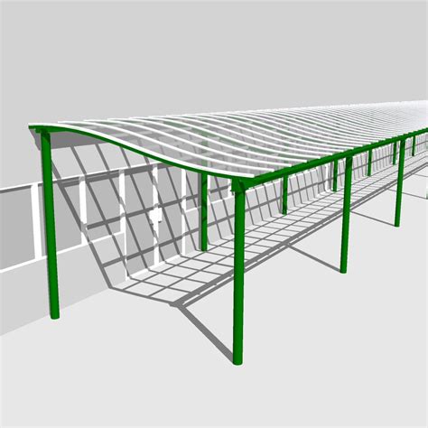 Ascot Wave Form Canopy Shelter Clovis Canopies Uk Manufacturers