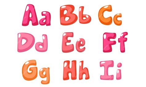 Premium Vector Cute Bold Font In Pink Color For Kids