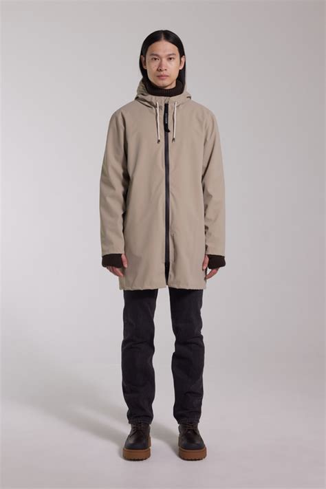 Stockholm Lightweight Matte Zip Raincoat Potato STUTTERHEIM US