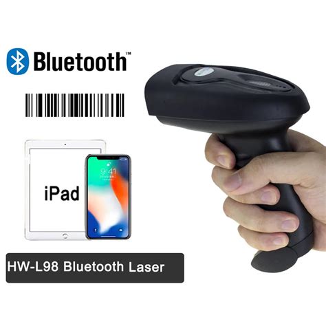 Wireless Bluetooth Barcode Scanner Portable 1D Bar Code Reader For iPad ...