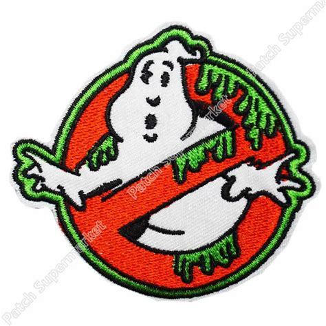 Ghostbuster Green Slime Ghost Emblem Biker Retro Emo Punk Rockabilly