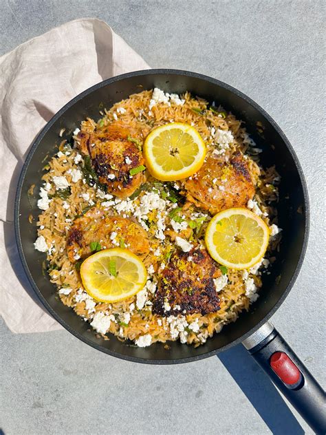 One Pot Greek Chicken And Lemon Rice Recipes By Anne