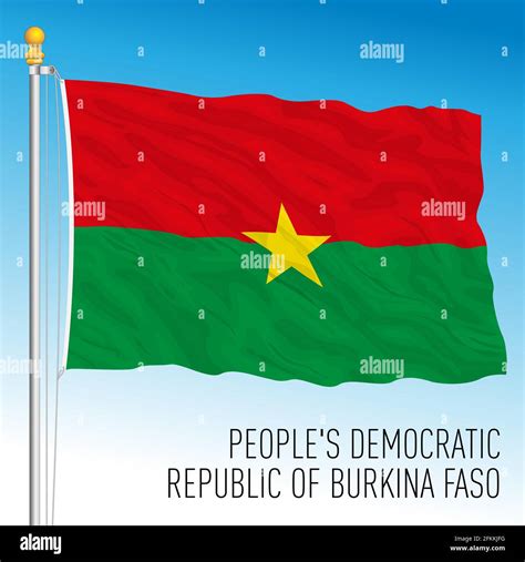 Burkina Faso Oficial Nacional De La Bandera Y El Escudo De Armas El