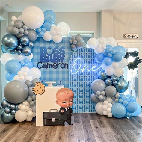 Босс молокосос | Baby birthday decorations, Birthday decorations, Baby ...