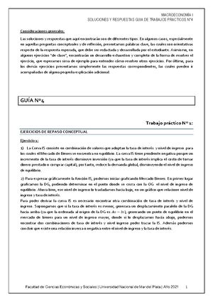 Guia Gu A De Trabajos Pr Cticos N El Modelo Is Lm Con Econom A