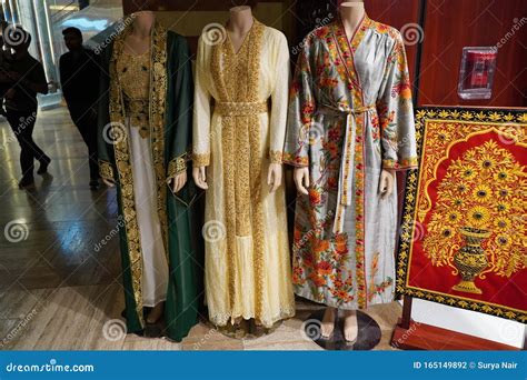 Dubai Uae November 2019 Arabic Women`s Clothes Displayed For Sale At A Boutique Luxury Cloth