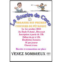 Concours De Petanque Le Sourire De Coco Drocourt Le Coin Des