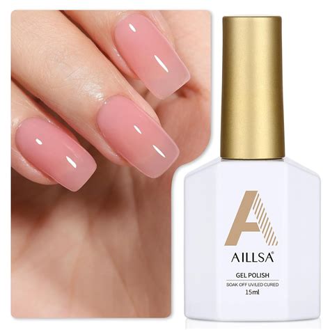 Gel Nail Polish Nude Pink Gel Polish Sheer Neutral Color Jelly Gel Nail