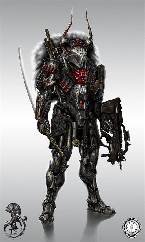 Future Samurai Concept Art