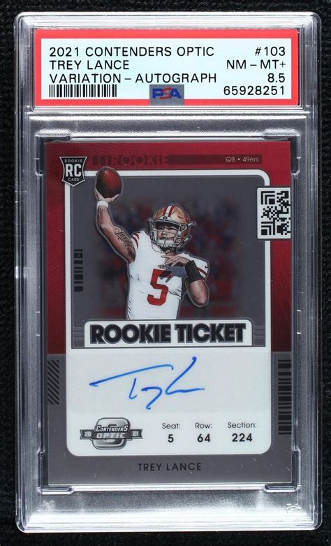 2021 Panini Contenders Optic Rookie Ticket RPS Autographs Variation