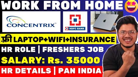 Concentrix Work From Home Job HDFC Work From Home Online Jobs At