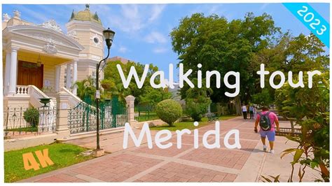 WALKING TOUR 4K Merida Yucatán Morning walk Captions 63 mins